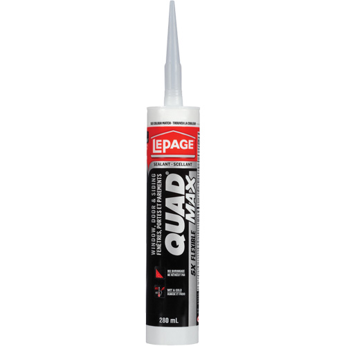 Quad&reg; Max Siding & Window Sealant, 280 ml, Tube, Off-White Distribution Industrielle GC