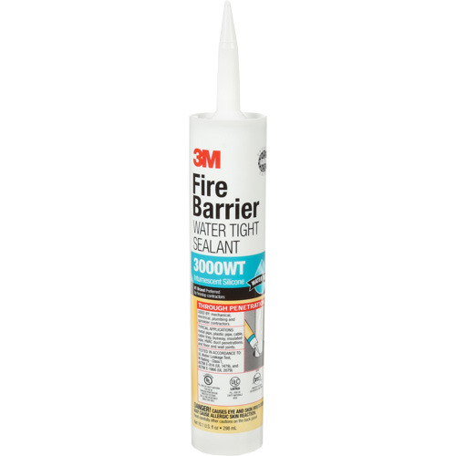 Scellant ignifuge 3000 WT, 10,1 oz, Cartouche, Gris Distribution Industrielle GC