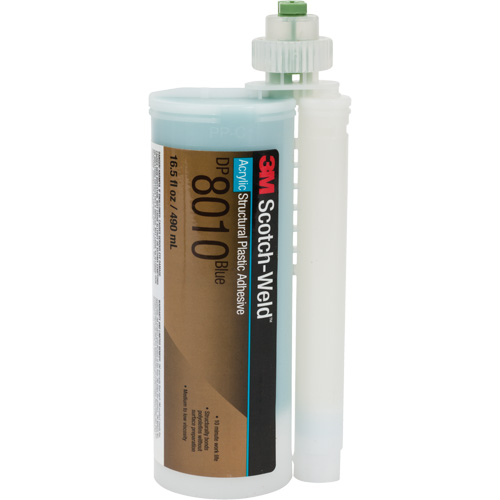 Adh&eacute;sif structural pour composants en plastique Scotch-Weld, Deux composants, Cartouche, 490 ml, Bleu Distribution Industrielle GC