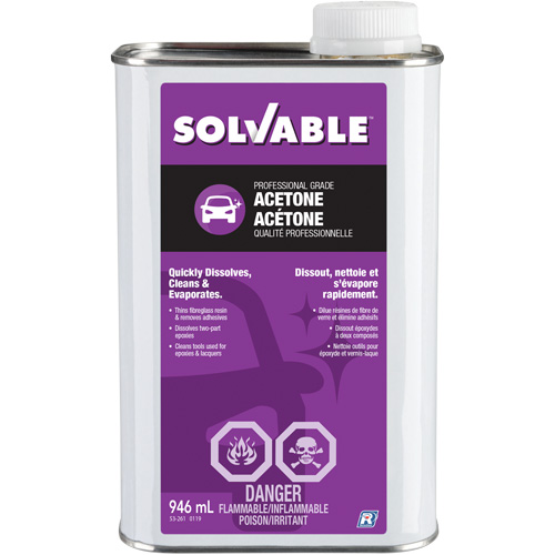 Liquid Acetone, 946 ml Distribution Industrielle GC