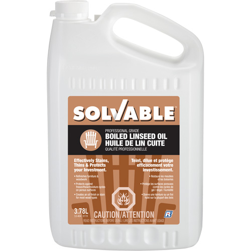 Boiled Linseed Oil, Jug, 3.78 L Net Volume Distribution Industrielle GC