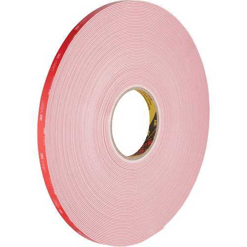 VHB Tape, 32.9 m (108') L x 12.7 mm (1/2") W, 62 mils, Acrylic Distribution Industrielle GC