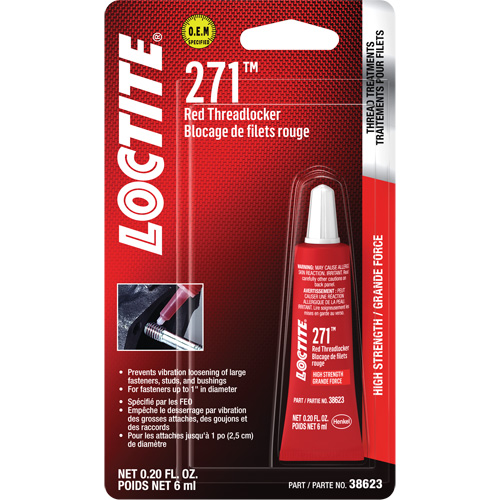 Compos&eacute; de blocage 271, Rouge, &eacute;lev&eacute;, 6 ml, Tube Distribution Industrielle GC