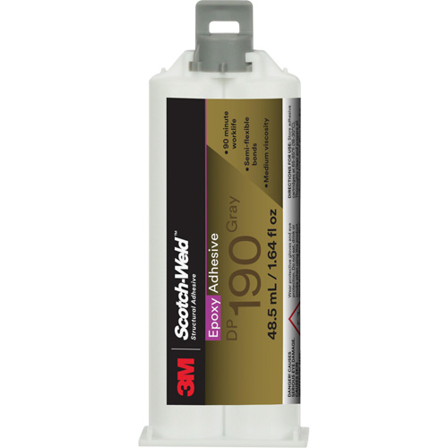 Adh&eacute;sif &eacute;poxyde DP190 Scotch-Weld, 1,64 liq. oz., Cartouche, Deux composants, Gris Distribution Industrielle GC