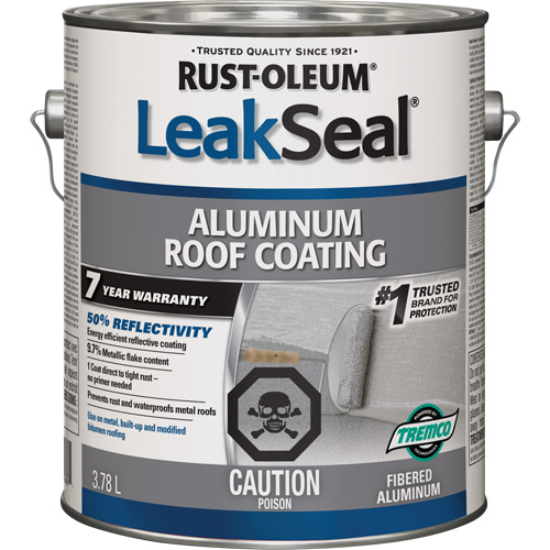 Rev&ecirc;tement de toit en aluminium 7 ans LeakSeal Distribution Industrielle GC