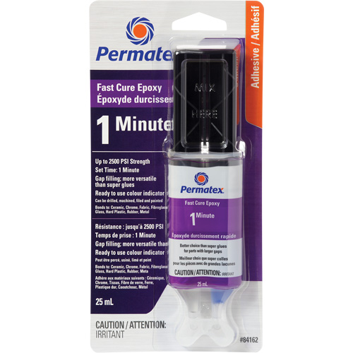 Gel &eacute;poxyde, 25 ml, Seringue, Deux composants, Transparent Distribution Industrielle GC