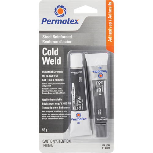 Compos&eacute; pour collage &agrave; froid, 2 x 28 g, Tube, Deux composants, Gris Distribution Industrielle GC