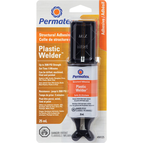 Plastic Welder Epoxy, 25 ml, Syringe, Two-Part, Off-White Distribution Industrielle GC