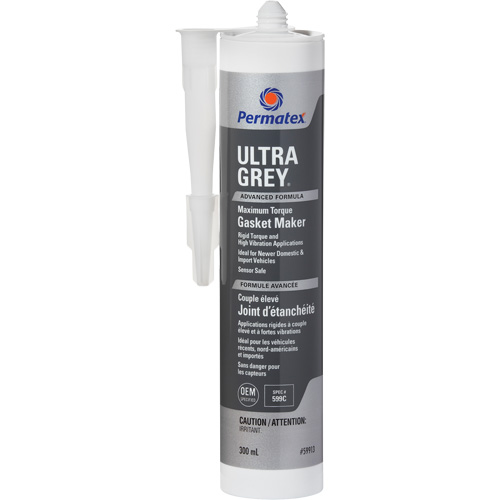 Ultra Grey&reg; Rigid High-Torque RTV Silicone Gasket Maker, Cartridge, Grey Distribution Industrielle GC