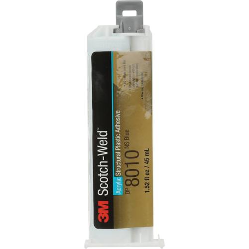 Scotch-Weld Structural Plastic Adhesive, Deux composants, Cartouche double, 45 ml, Bleu Distribution Industrielle GC