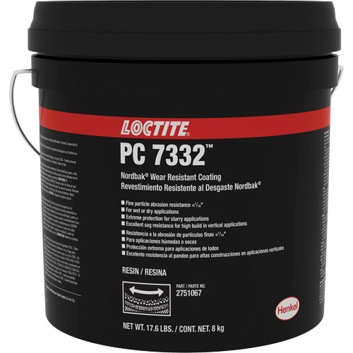 Rev&ecirc;tement de protection contre lusure 7332 Nordbak, Gris, 10 kg, Seau Distribution Industrielle GC
