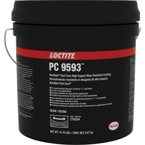 Rev&ecirc;tement de protection contre lusure 9593 Nordbak, Bleu, 10 kg, Seau Distribution Industrielle GC