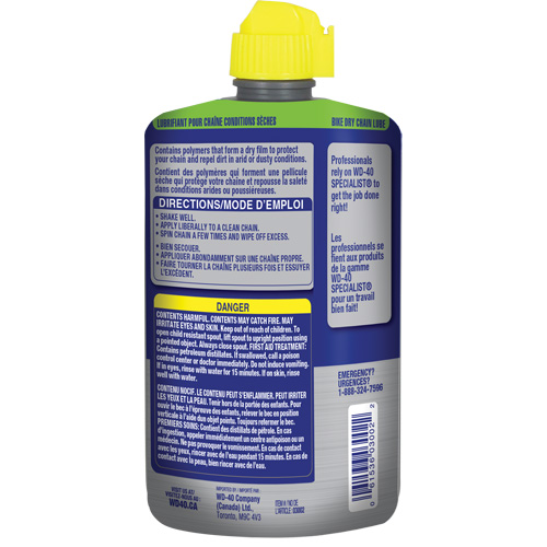 Bike Dry Chain Lubricant, Bottle Distribution Industrielle GC