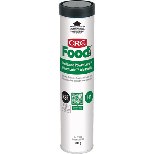 FoodGrade Bio Based Power Lube Extreme Pressure Grease with Ceramic, Cartridge Distribution Industrielle GC
