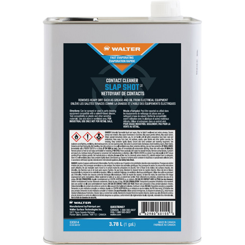 SLAP SHOT Contact Cleaner, Jug Distribution Industrielle GC