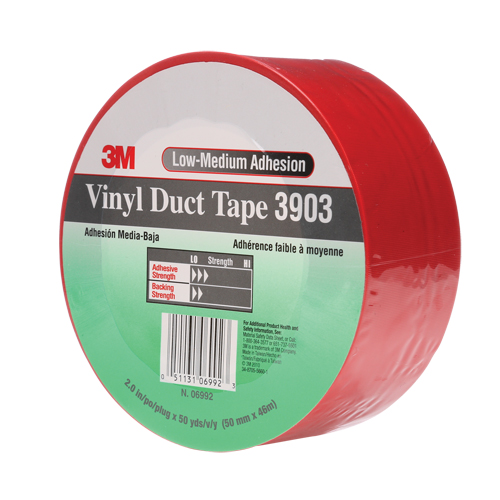 3903 Vinyl Duct Tape, 48 mm (2") W x 46 m (151') L, 6.5 mils, Red Distribution Industrielle GC