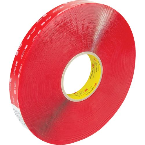 Ruban en mousse 4910, 33 m (108') lo x 25,4 mm (1") la, 40 mils, Acrylique Distribution Industrielle GC