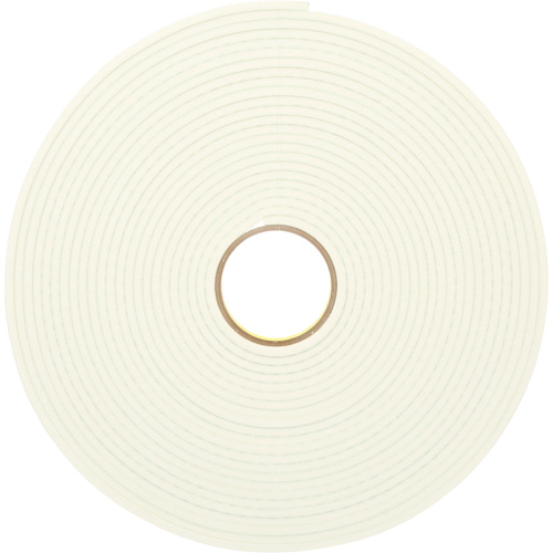 Double-Coated Urethane Foam Tape, 16.5 m (54') L x 12.7 mm (1/2") W, 25 mils, Urethane Distribution Industrielle GC