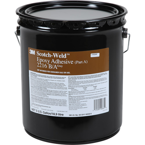 Adh&eacute;sif Scotch-Weld, 5 gal., Seau, Deux composants, Gris Distribution Industrielle GC