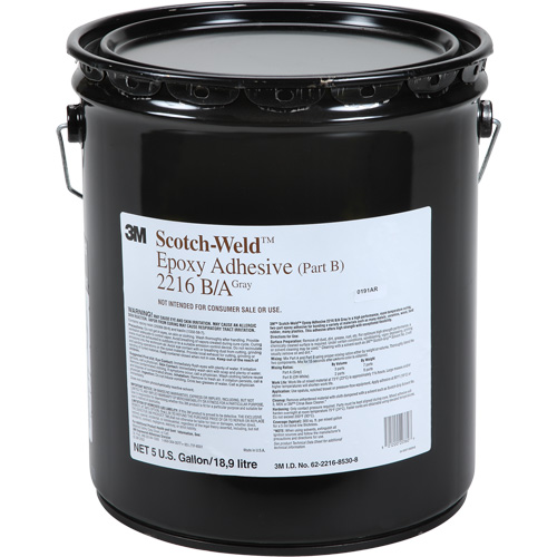 Adh&eacute;sif Scotch-Weld, 5 gal., Seau, Deux composants, Gris Distribution Industrielle GC