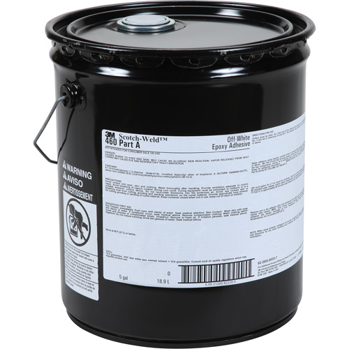 Adh&eacute;sif Scotch-Weld, 5 gal., Seau, Deux composants, Blanc cass&eacute; Distribution Industrielle GC