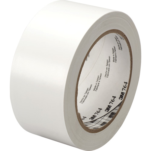 Ruban en vinyle pour travaux g&eacute;n&eacute;raux 764, 25,4 mm (1") la x 32,9 m (108') lo, 5 mils, Blanc Distribution Industrielle GC