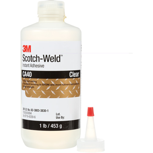 Adh&eacute;sif instantan&eacute; CA5 Scotch-Weld, Transparent, Bouteille, 1 lb Distribution Industrielle GC