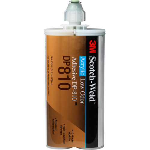 Scotch-Weld Low-Odor Acrylic Adhesive, Two-Part, Cartridge, 400 ml, Off-White Distribution Industrielle GC