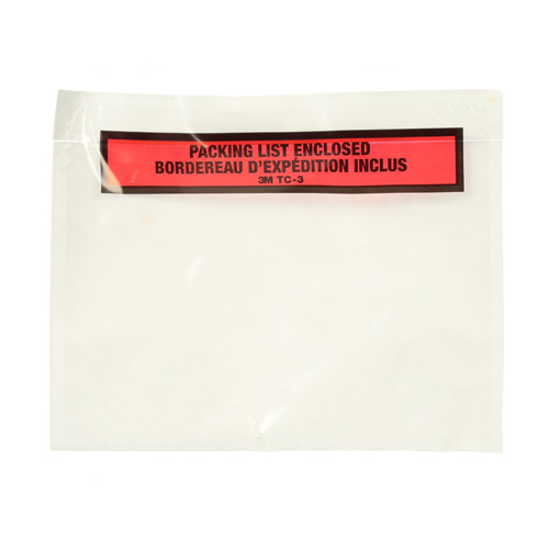 Pochette pour bordereau d'exp&eacute;dition, 7" lo x 5" la, Style Insertion par extr&eacute;mit&eacute; Distribution Industrielle GC
