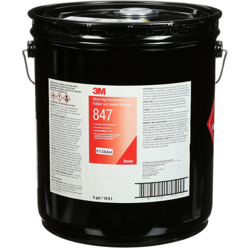 Adh&eacute;sif haute performance pour caoutchouc et joints Scotch-Weld, Seau, Brun Distribution Industrielle GC