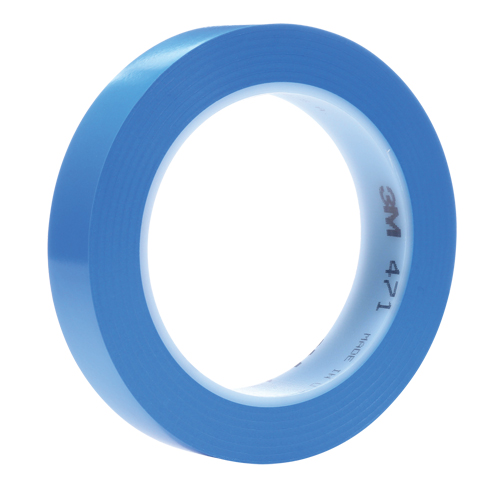 Ruban en vinyle 471, 19 mm (3/4") la x 32,9 m (108') lo, 5,3 mils, Bleu Distribution Industrielle GC