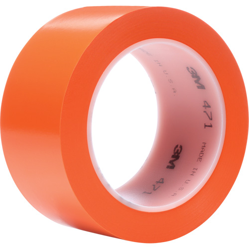 471 Vinyl Tape, 50.8 mm (2") W x 32.9 m (108') L, 5.2 mils, Orange Distribution Industrielle GC