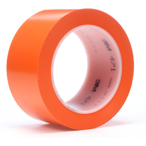 Ruban en vinyle 471, 19 mm (3/4") la x 32,9 m (108') lo, 5,2 mils, Orange Distribution Industrielle GC