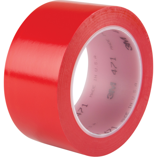Ruban en vinyle 471, 50,8 mm (2") la x 32,9 m (108') lo, 5,3 mils, Rouge Distribution Industrielle GC