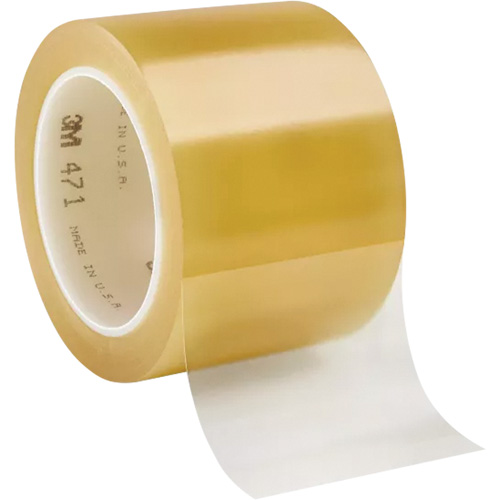 Ruban en vinyle 471, 76,2 mm (3") la x 32,9 m (108') lo, 5,2 mils, Transparent Distribution Industrielle GC