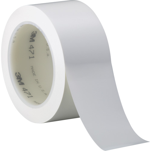 Ruban en vinyle 471, 38 mm (1-1/2") la x 32,9 m (108') lo, 5,2 mils, Blanc Distribution Industrielle GC