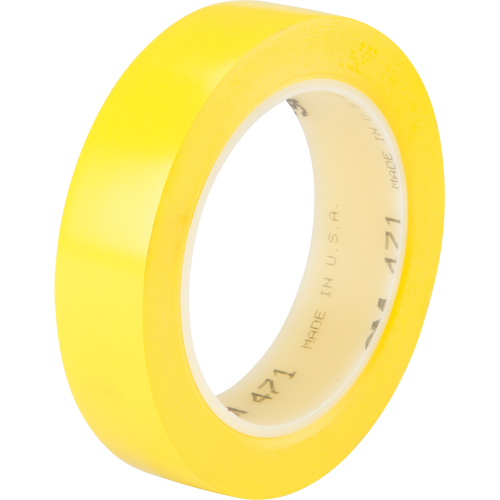 Ruban en vinyle 471, 25,4 mm (1") la x 32,9 m (108') lo, 5,3 mils, Jaune Distribution Industrielle GC