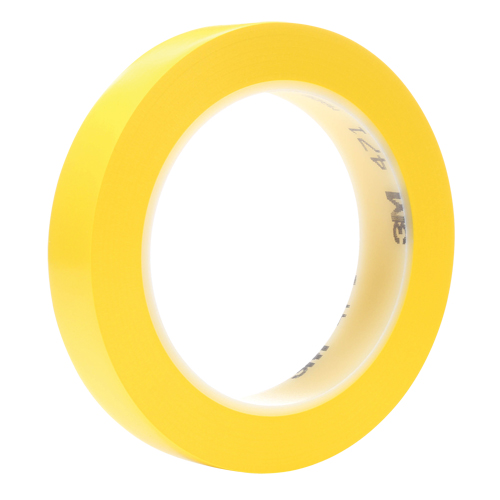 Ruban en vinyle 471, 19 mm (3/4") la x 32,9 m (108') lo, 5,3 mils, Jaune Distribution Industrielle GC