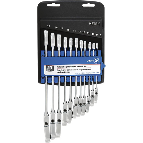 RCWS-11FM Metric Flex Head Ratchet Combination Wrench Set Distribution Industrielle GC