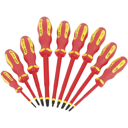 JISD-9S Jeu de tournevis isol&eacute;s VDE, 9 m Distribution Industrielle GC
