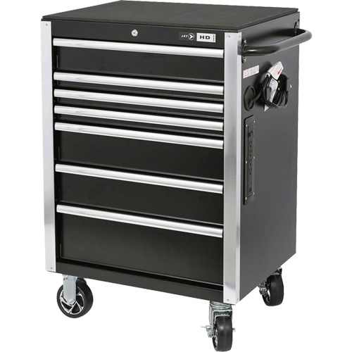 HDRC2807 HD Series Roller Cabinet, 7 Drawers, 27-4/5" W x 21-27/50" D x 40-31/100" H, Black Distribution Industrielle GC