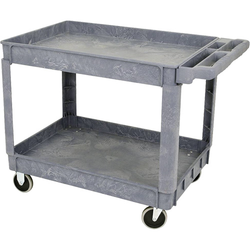 JPTC-3624 Heavy-Duty Polypropylene Shop Cart, 2 Tiers, 46" W x 25-1/2" D x 33-1/4" H, 500 lbs. Cap. Distribution Industrielle GC