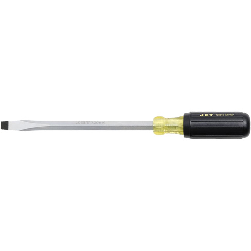 JKSS-8 Tournevis &agrave; fente, Tige de 3/8", Carr&eacute;e, 8" lo, Prise en Coussin&eacute;e Distribution Industrielle GC
