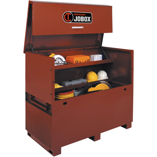 Long Piano Box, 60" W x 30-1/2" D x 50" H, Black/Orange Distribution Industrielle GC