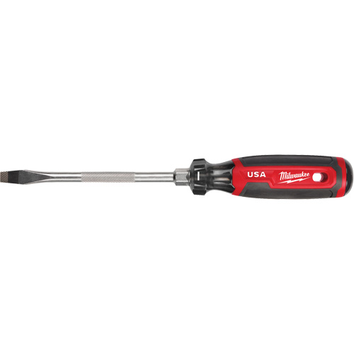 Slotted Screwdriver, 5/16" Tip, Round, 279 mm L, Cushion Grip Handle Distribution Industrielle GC