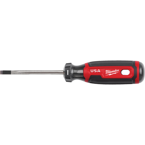 Cabinet Screwdriver, 3/16" Tip, Round, 170 mm L, Cushion Grip Handle Distribution Industrielle GC