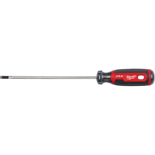 Cabinet Screwdriver, 3/16" Tip, Round, 254 mm L, Cushion Grip Handle Distribution Industrielle GC