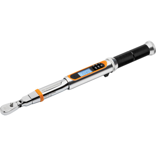 120XP Flex Head Torque Wrench with Angle, Electronic, 1/4" Square Drive, 24 - 240 in-lbs. Distribution Industrielle GC
