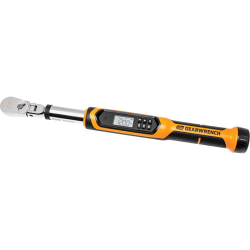 Flex Head Torque Wrench with Angle, Electronic, 3/8" Square Drive, 120 - 1200 ft-lbs. Distribution Industrielle GC
