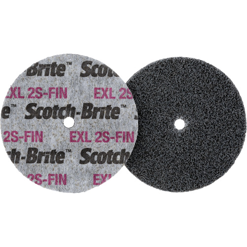 Meule homog&egrave;ne Scotch-Brite EXL, 3" x 1/2", Arbre de 1/4" Distribution Industrielle GC